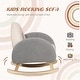 preview thumbnail 9 of 12, Child's rocking chair for bedrooms and playrooms - 19.75" L x 17.75" W x 17.25" H