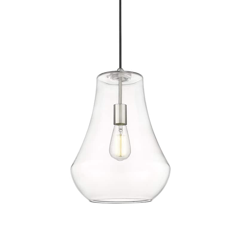 Innovations Lighting 491-1P-16-12 Fairfield Pendant Fairfield 12" Wide - Brushed Satin Nickel / Clear