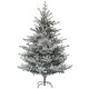 preview thumbnail 11 of 21, HOMCOM 6ft Nordic Pine Artificial Christmas Tree with 795 Snow Flocked Tips, Foldable Metal Stand, Easy Assembly