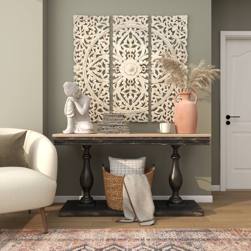 Gray Magnesium Oxide Indoor Outdoor Meditating Buddha Decorative Garden Sculpture