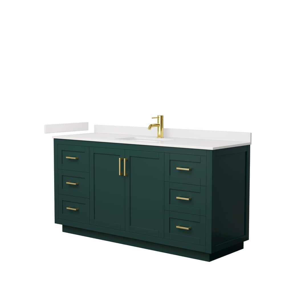 Miranda 66-inch Single Vanity, Quartz Top