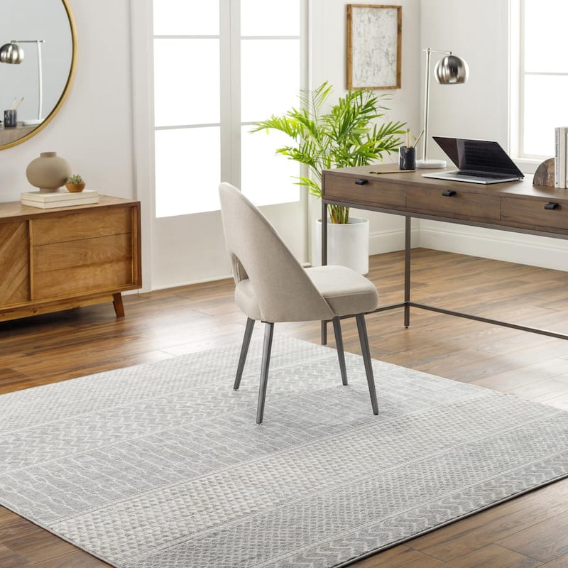 Livabliss Monaco Moroccan Tribal Area Rug - Medium Grey - 8' 10" x 12' 4"