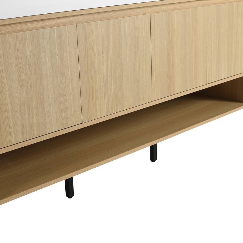 GDFStudio - Sydney Modern Freestanding Bathroom Vanity Cabinet with 4-Soft Closing Doors, Sink NOT INCLUDED - 60"