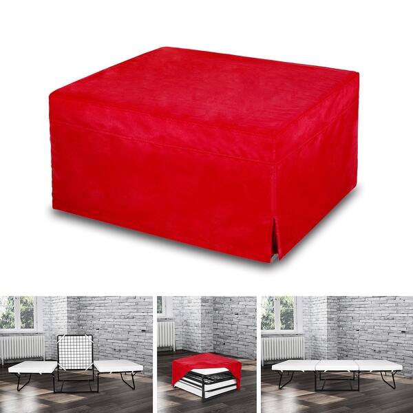 Shop Nova Furniture Folding Ottoman Sleeper Guest Bed 4 In 1 Multi Function Convertible Ottoman Bed On Sale Overstock 30686826