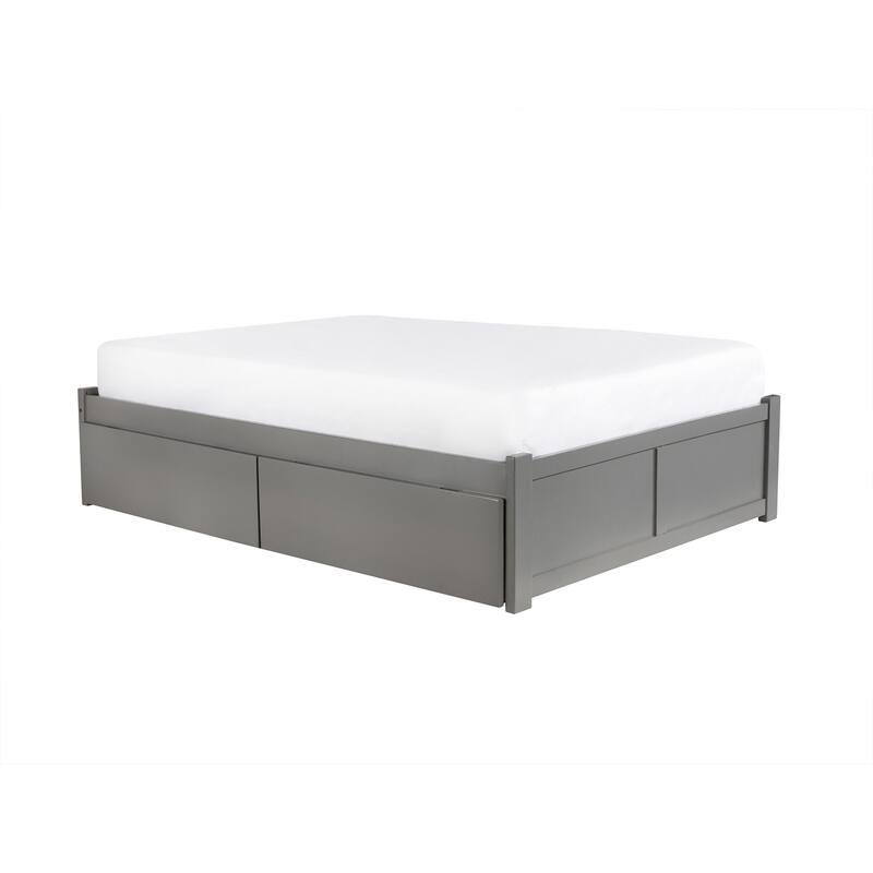 Platform Bed with Drawers & Charger - Modern Storage Bed Frame - Underbed Storage Solutions