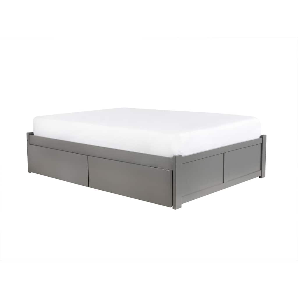 Platform Bed with Drawers & Charger - Modern Storage Bed Frame - Underbed Storage Solutions