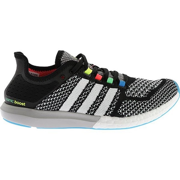 Shop adidas Men's CC Cosmic Boost Running Shoe Core Black/White/Solar Blue  - Overstock - 12116145