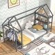 preview thumbnail 4 of 19, Costway Twin Size House Bed Montessori Floor Bed with Detachable