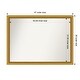 preview thumbnail 66 of 191, Wall Mirror Choose Your Custom Size - Extra Large, Townhouse Gold Wood