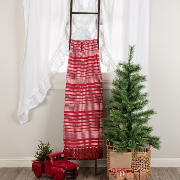 Whimsical Candy Cane Stripe Woven Throw 60x50. Opens flyout.
