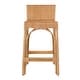 preview thumbnail 38 of 63, Serienna 24.5"H Seat Rattan Low Back Counter Stool