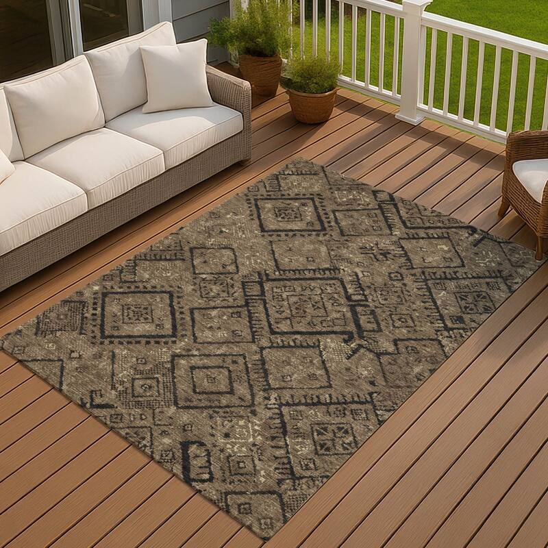 Machine Washable Indoor/ Outdoor Global Andes Chantille Rug