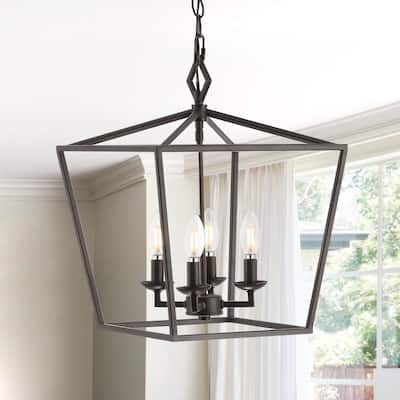 SAFAVIEH Rosalen 4Lt Pendant - 14"x14"x22-94"