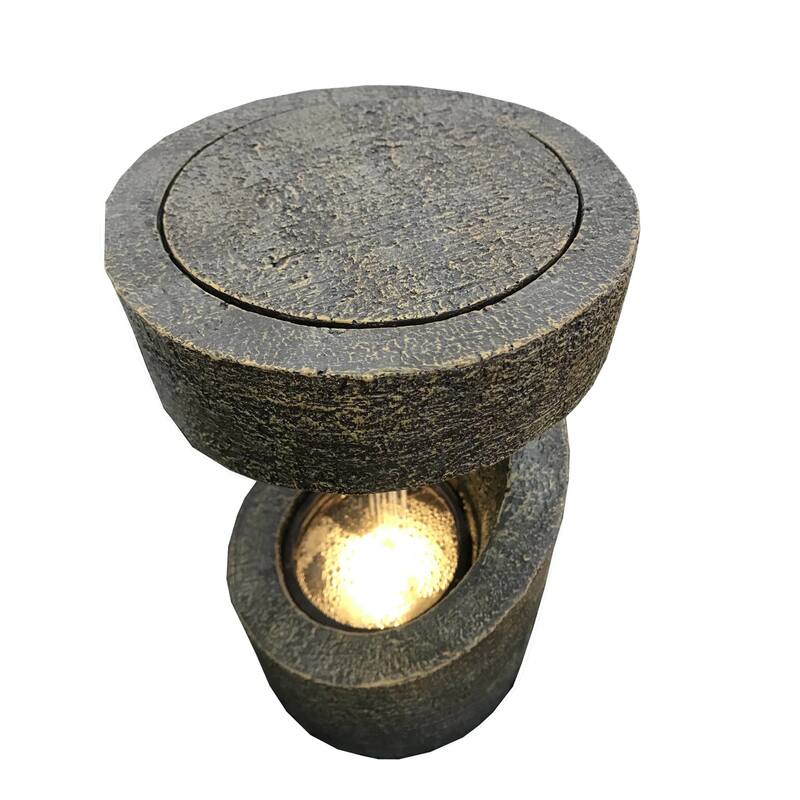 LED Lighted Outdoor Patio Garden Fountain - 14"