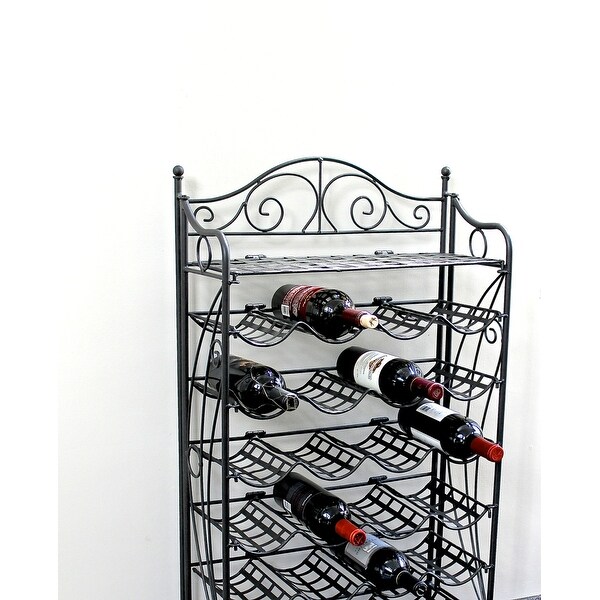 24 bottle cheap metal wine rack