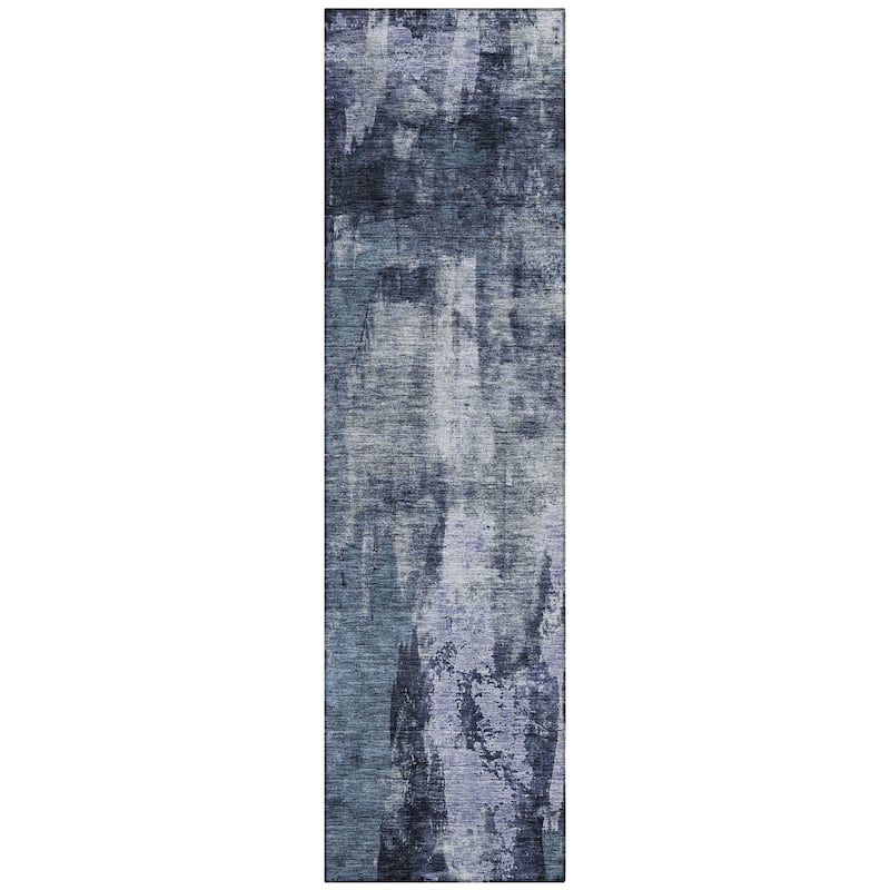 Machine Washable Indoor/ Outdoor Contemporary Chantille Rug