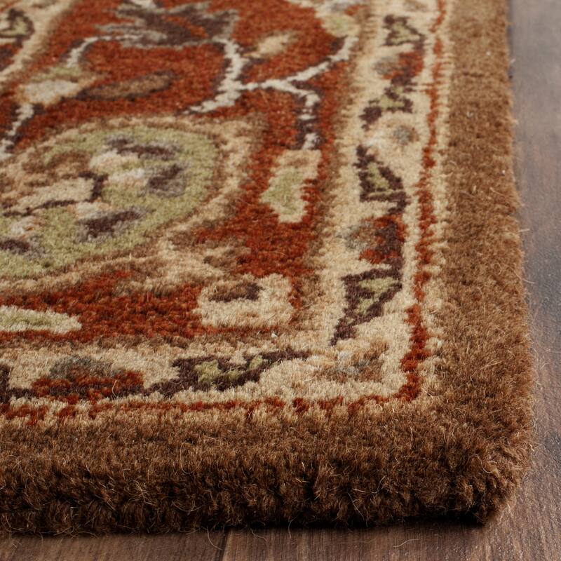 SAFAVIEH Handmade Heritage Grand Parquet Traditional Oriental Wool Rug