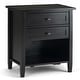 preview thumbnail 14 of 54, WYNDENHALL Norfolk 24 inch Wide Transitional Bedside Nightstand Table - 24 Inches wide