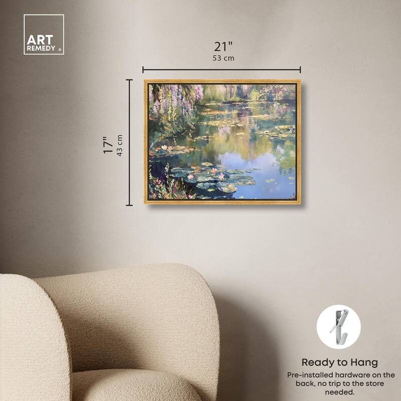 Lily Lagoon I Canvas by Art Remedy