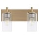 preview thumbnail 3 of 9, Quorum International 5200-2 Fallstaff 2 Light 15" Wide Vanity Light