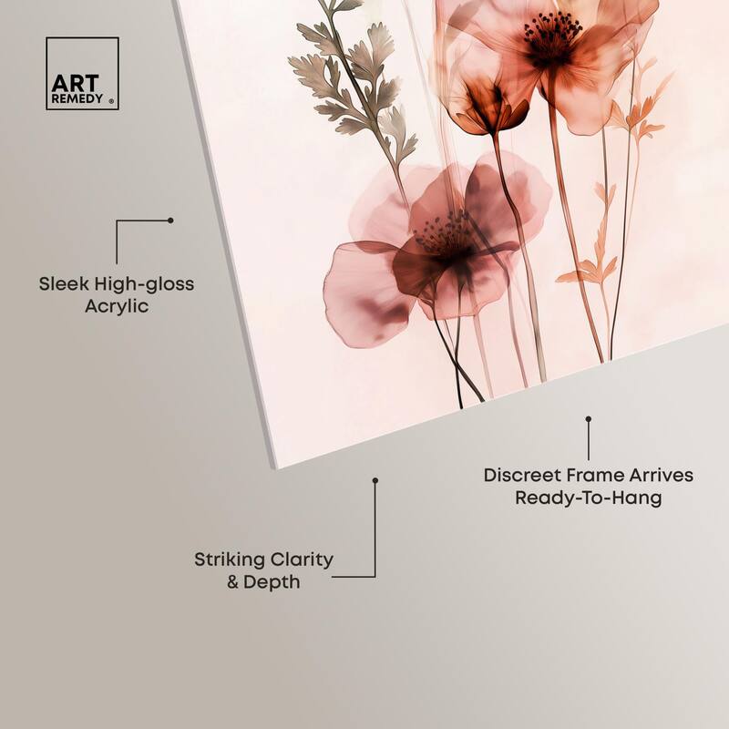 Petal Dye II Acrylic by Art Remedy, Ready to Hang