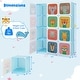 preview thumbnail 19 of 68, Kids Wardrobe Closet with Hanging Section and Cute Doors