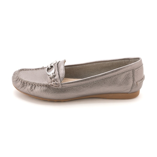 Shop Coach Women&#39;s Fortunata Leather Driver Loafers - Free Shipping Today - Overstock - 14524270