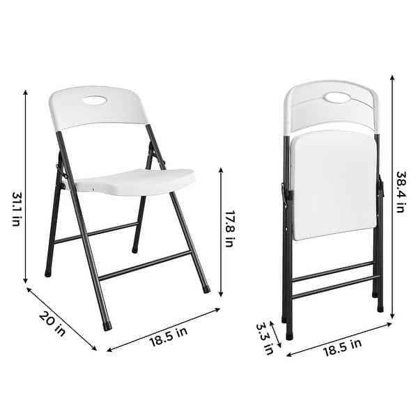 COSCO Solid Resin Indoor/Outdoor Plastic Folding Chair (4Pack) Bed Bath & Beyond 35999719