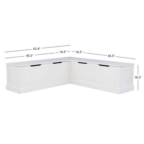 Josie L-shaped Backless Breakfast Nook Bench