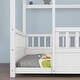 preview thumbnail 12 of 20, Full House Frame Floor Bed with Fence and Roof - Safe and Fun for Kids