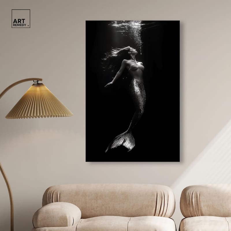 Mermaid Deep Canvas by Art Remedy, Gallery Wrapped