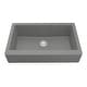 preview thumbnail 1 of 60, Karran Retrofit Apron Quartz Single Bowl Kitchen Sink Grey