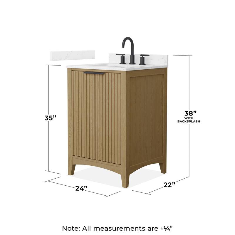 Wyndham Collection WCF9191-24S-VCA-US3MXX Palmilla 24" Free Standing