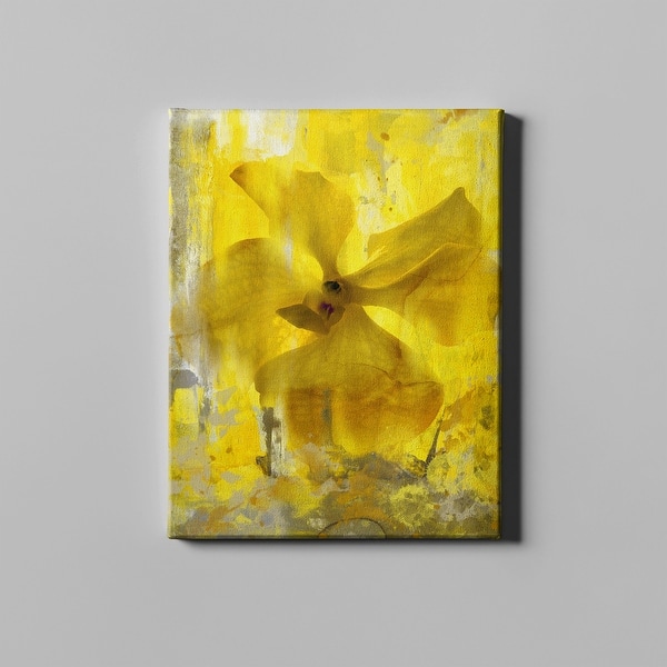 Yellow Abstract Flower Canvas Wall Art Bed Bath & Beyond 37094577