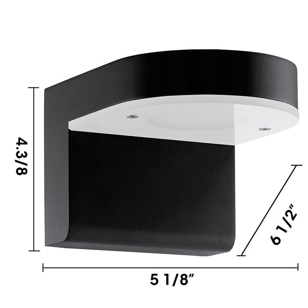 Eglo Arlington Creek Bronze Outdoor Wall Light with Clear Seeded Glass