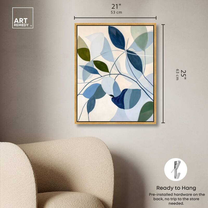 Woven Botanicals I Canvas by Art Remedy