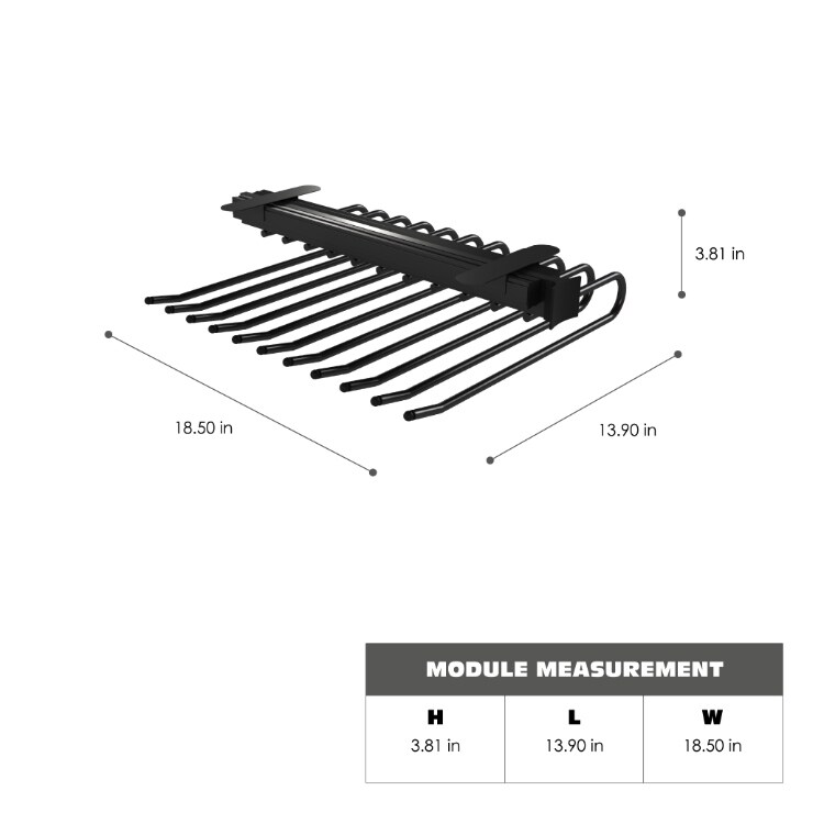 Black best sale trouser rack