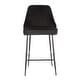 preview thumbnail 5 of 62, Silver Orchid Naldi Contemporary Black Counter Stool (Set of 2) - N/A