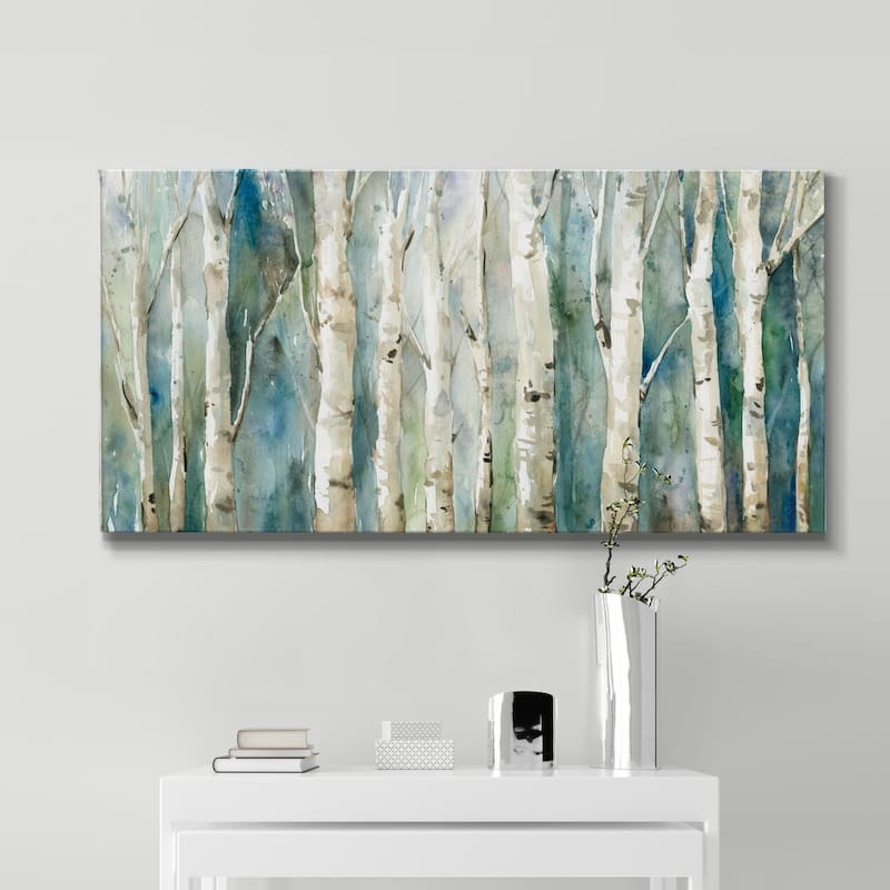 Birch River Walk- Premium Gallery Wrapped Canvas - Ready to Hang