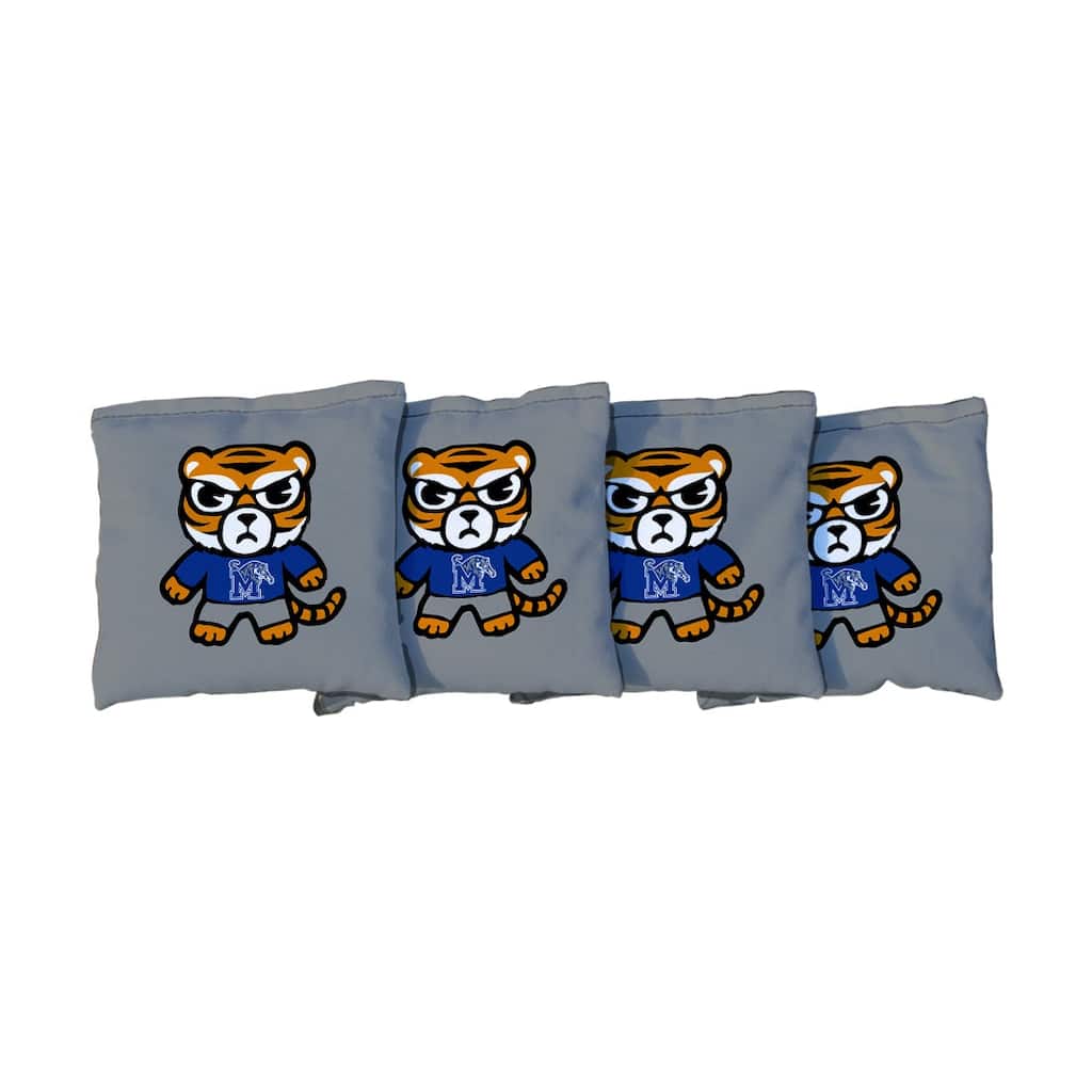 Memphis Tigers Tokyodachi Grey Cornhole Bags