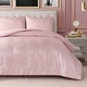 preview thumbnail 1 of 12, Juicy Couture Sparkle Zebra Jacquard Comforter Sets Pink Marshmallow - King