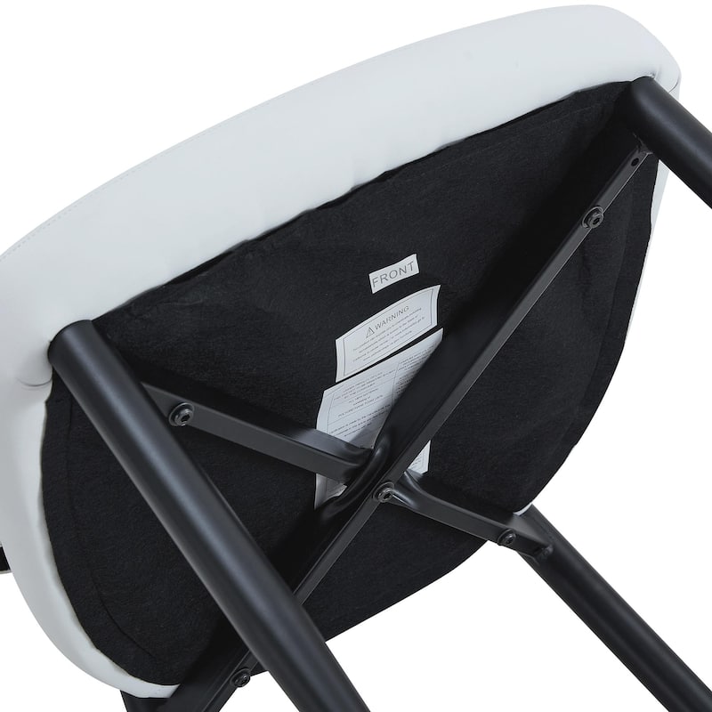 Dining Room Set of 4 Dining Chair with A Curved Backrest Kitchen Chair Side Chair Armless Chair