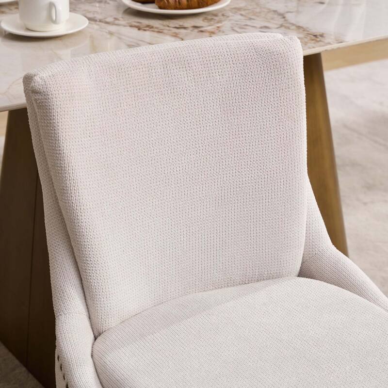 Chenille Dining Chairs Set of 2