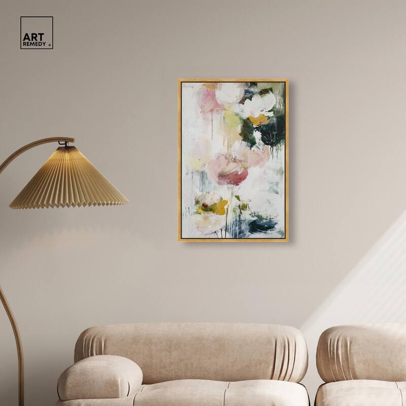 Dripping Colors IV Canvas by Art Remedy