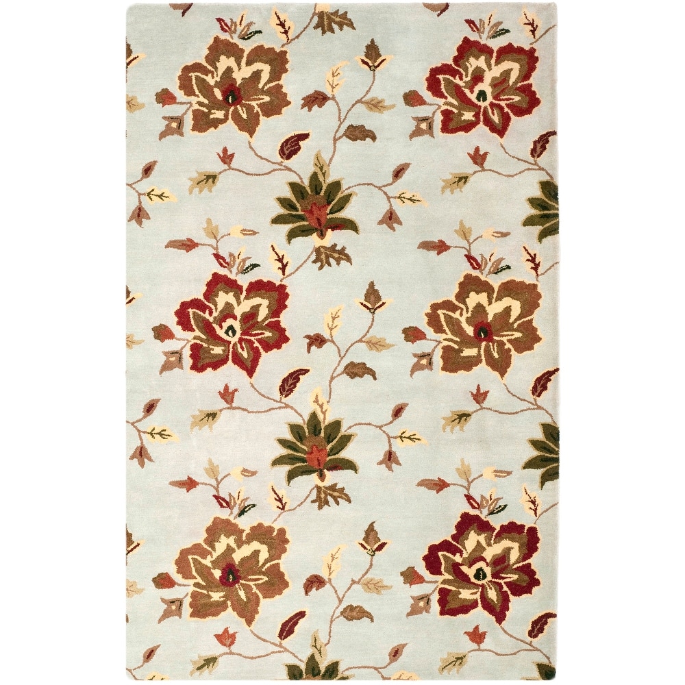 SAFAVIEH Handmade Jardin Sigurdis Country Floral Wool Rug