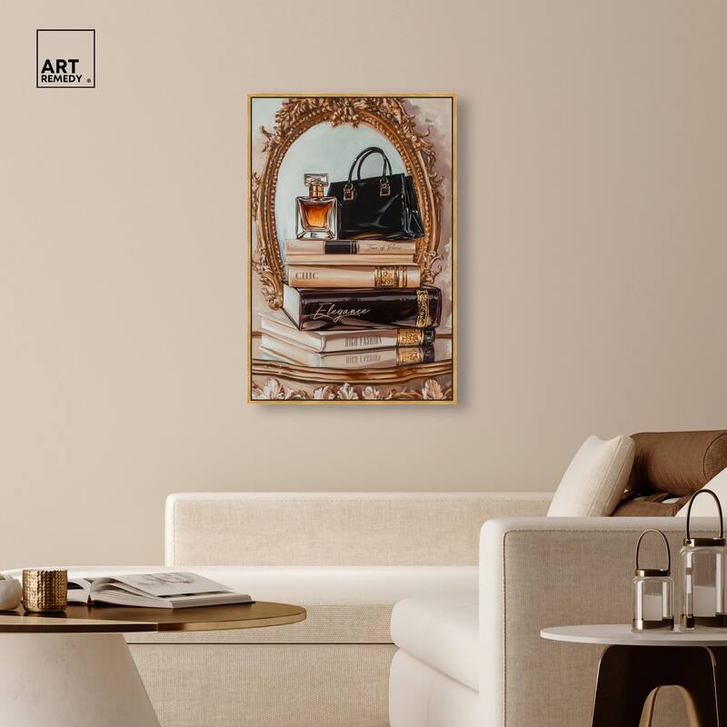Elegant Glam by the Mirror Canvas by Art Remedy