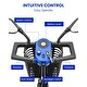 preview thumbnail 6 of 5, Folding Mobility Scooter for Adult,nPowered Mobility Scooter All Terrain Motorized Scooter Collapsible with 350W Motor - Blue