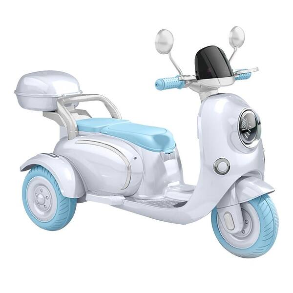 slide 2 of 16, 12V Kids Ride On Motorcycle with Bluetooth Music, EVA Wheels, and Shock Absorption - Perfect for Outdoors