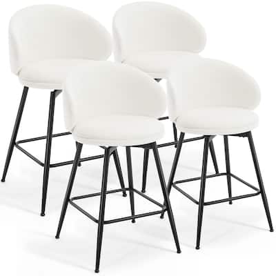 26"/30" Velvet Upholstered Swivel Counter/Bar Stools Set of 2/3