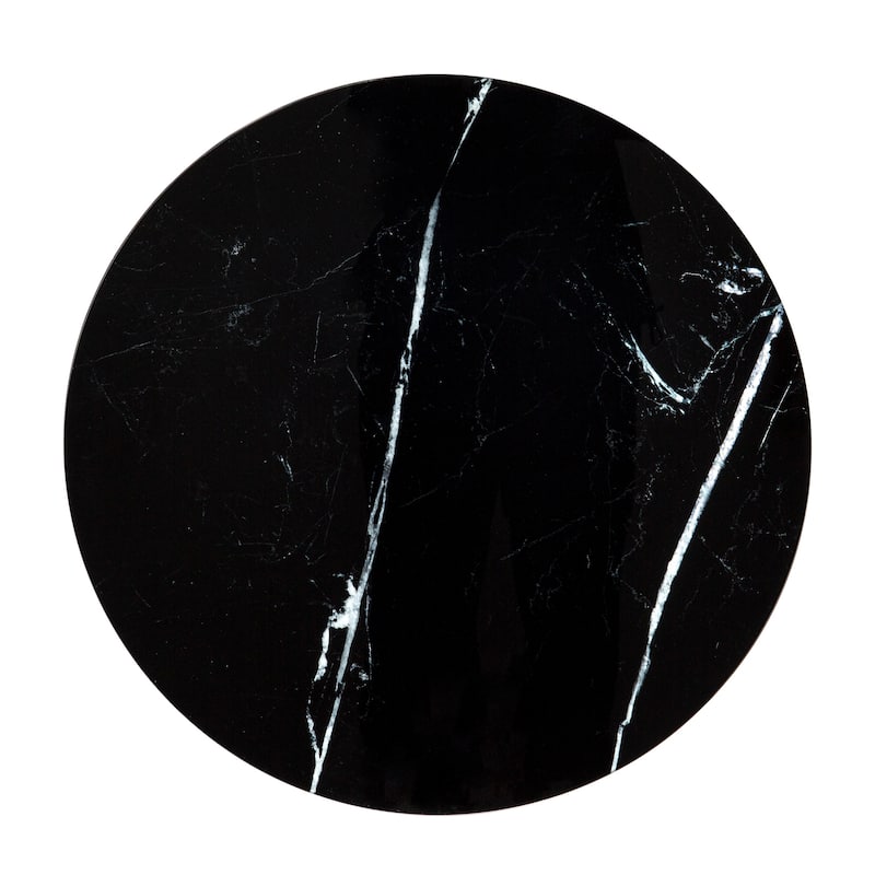 Marble Top Round End Table Side Table